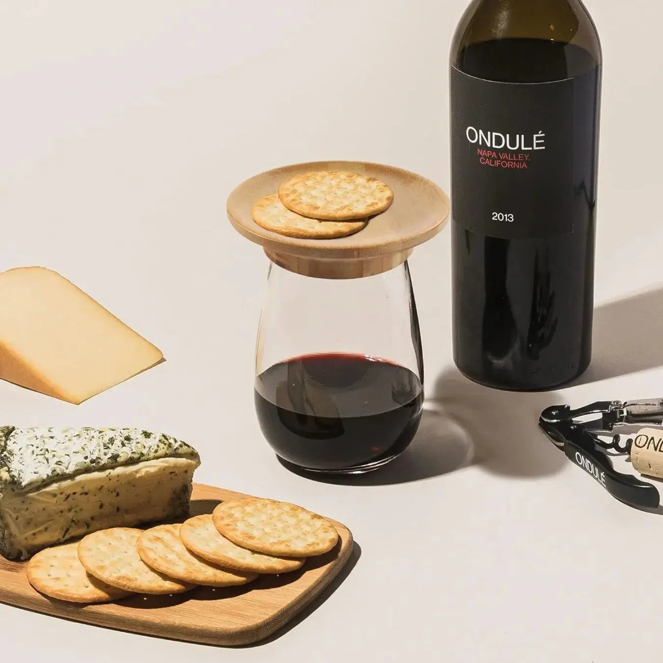 WineEase™ | Weinglas Charcuterie Aufsatz — Für ein exklusives Weinerlebnis