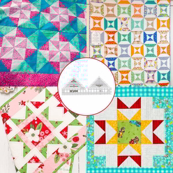 QuiltPro™ | 90-Grad-Doppelstreifen-Nestgröße