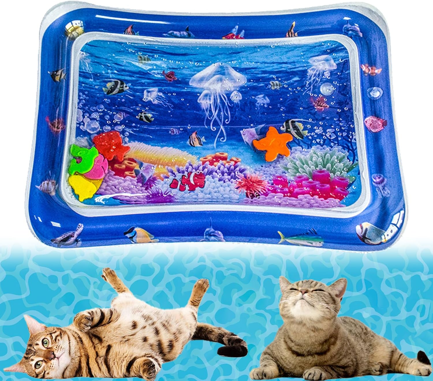 AquaPaws™  | Wasser-Sinnesmatte für Haustiere | Interaktive Spielmatte