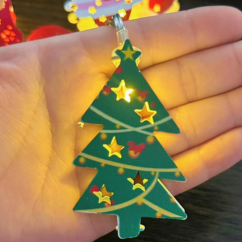 ChristmasGlow™ | Weihnachts LED-Eisen-Dekolichterkette