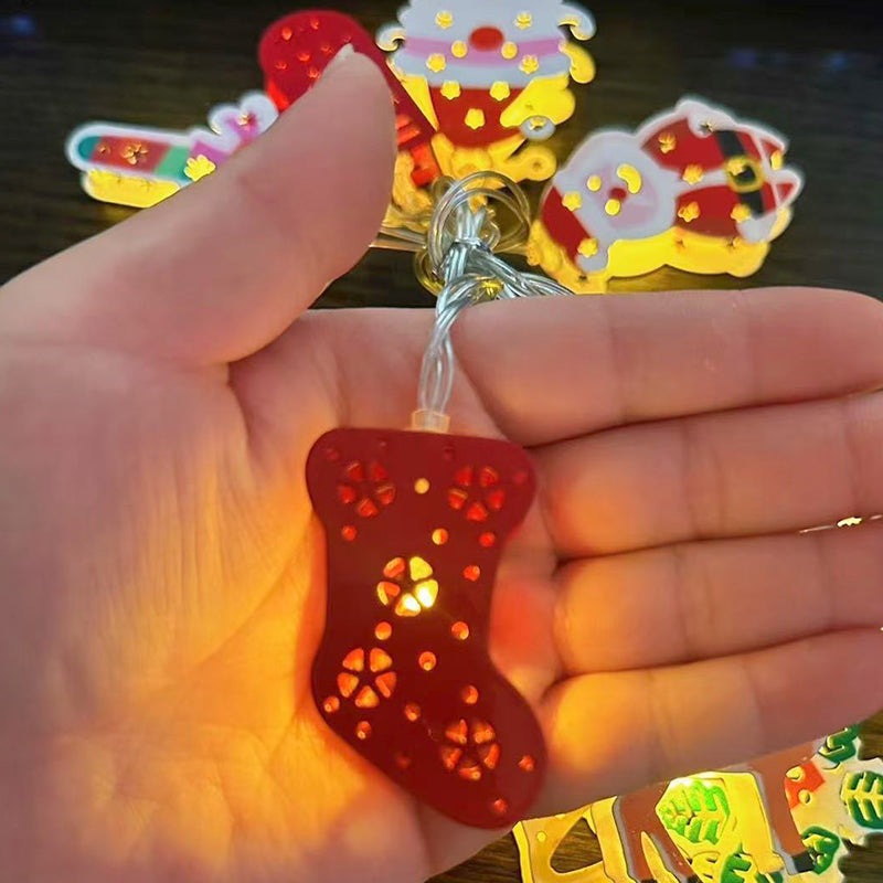 ChristmasGlow™ | Weihnachts LED-Eisen-Dekolichterkette