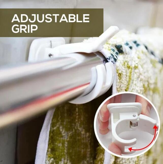 3+3 Gratis | EZ Curtain™ | Verstellbare Vorhanghalter | Kein Bohren mehr!