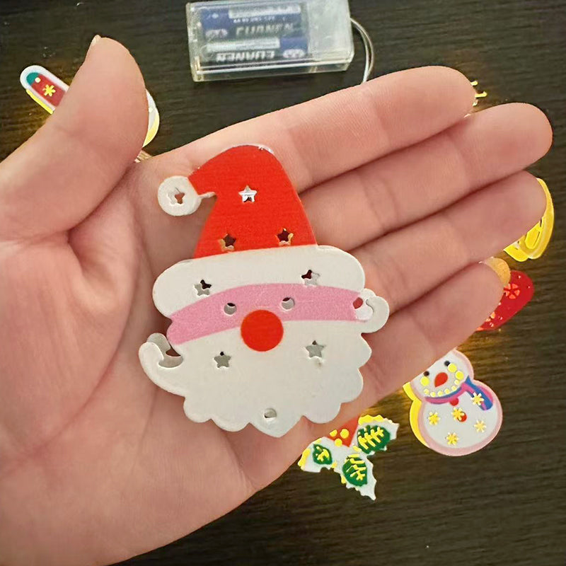 ChristmasGlow™ | Weihnachts LED-Eisen-Dekolichterkette