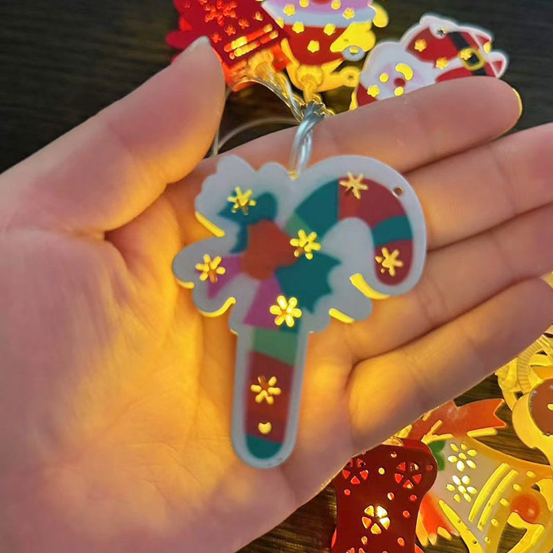 ChristmasGlow™ | Weihnachts LED-Eisen-Dekolichterkette