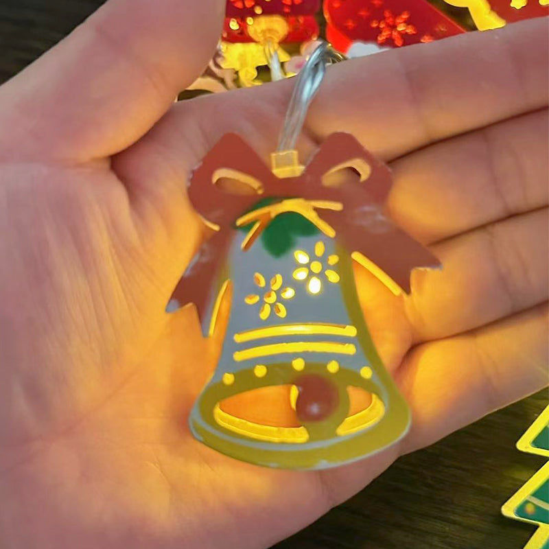 ChristmasGlow™ | Weihnachts LED-Eisen-Dekolichterkette