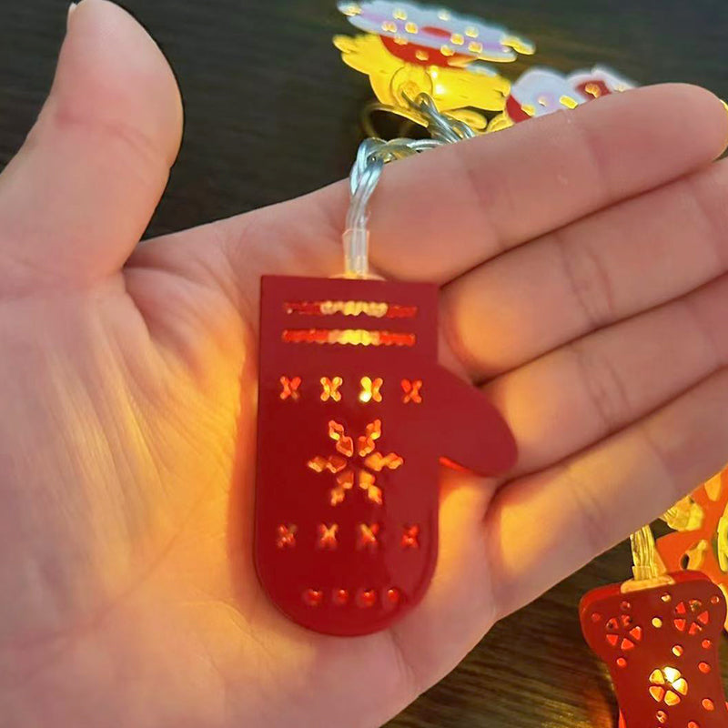 ChristmasGlow™ | Weihnachts LED-Eisen-Dekolichterkette