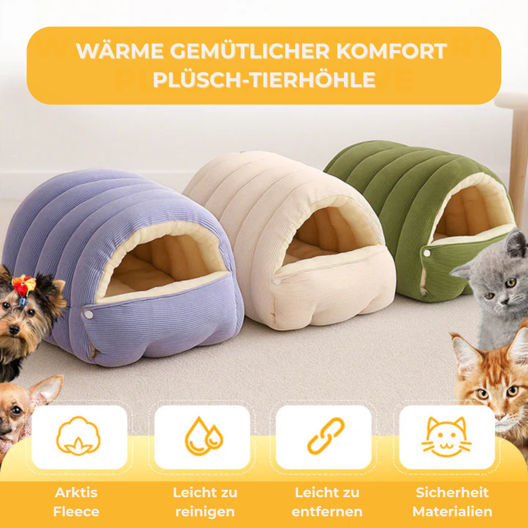 50% RABATT | Felltraum™| Kuschelige Haustierhöhle Deluxe