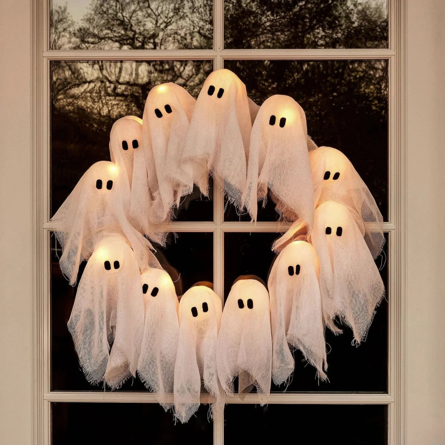 50% Rabatt | GhostsWreath™ | Gruseliges Halloween-Dekor für Türen & Wände