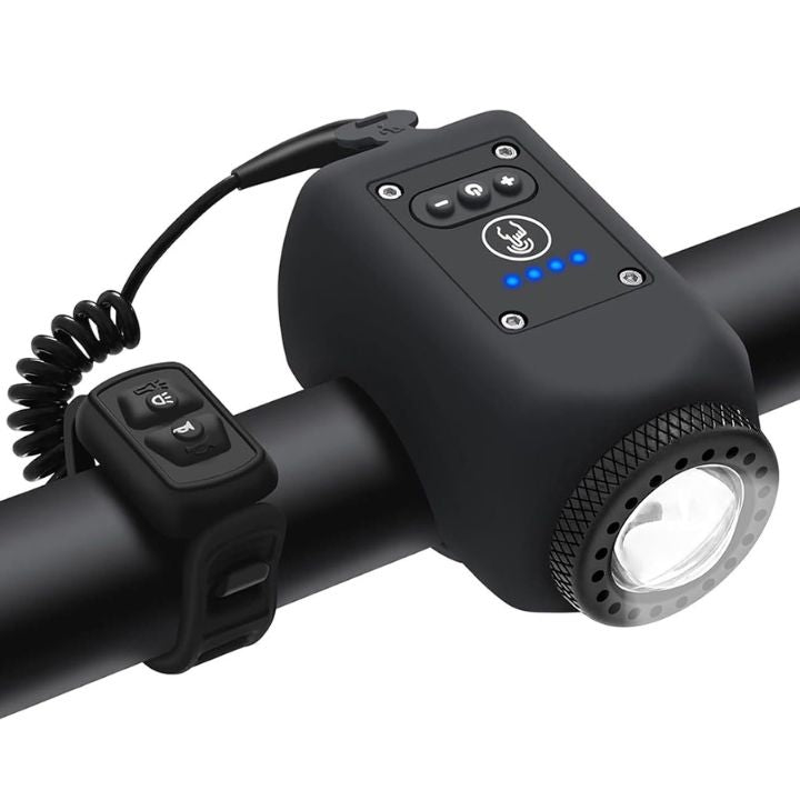 LuminoHorn™ | Fahrradklingel mit Licht – Laut, wasserdicht & USB-ladbar