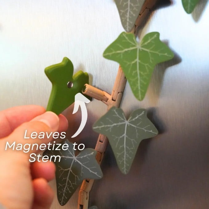 IvyMagnet™ | 3D Gedruckter Efeu Kühlschrankmagnet — Realistische Pflanzendekoration mit Starker Haftung