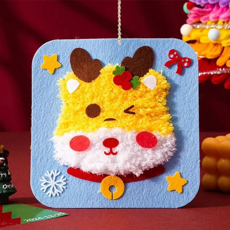 FestiStitch™ | DIY Weihnachtsstickerei-Set — Bastelspaß mit Kindern & Freunden