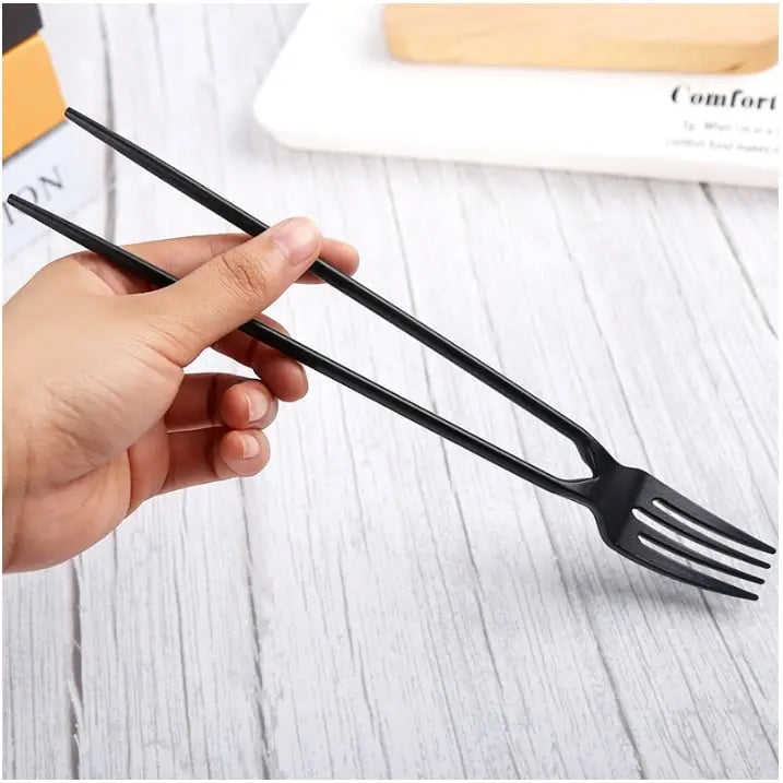 Forklette™ |  2-in-1 Gabel & Essstäbchen – Ideal für Pasta, Sushi, Salat & Dessert