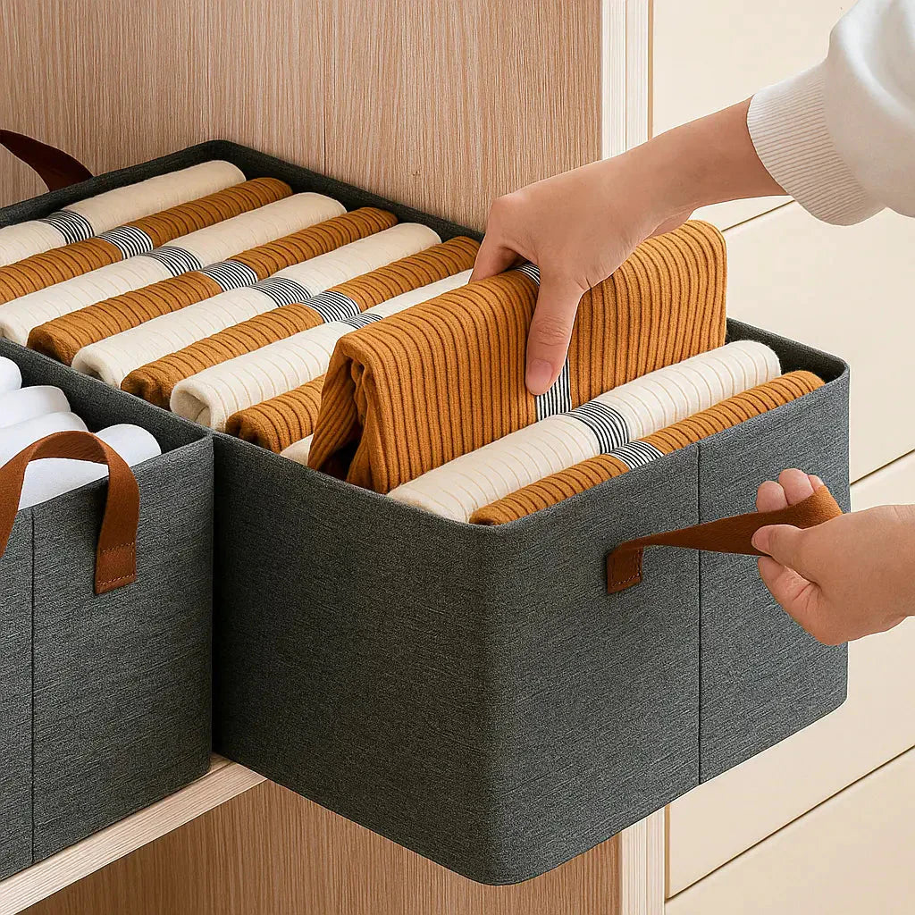 1+1 GRATIS | FoldBox™ | Falt-Kleiderschrank mit hoher Tragkraft – Atmungsaktiv & feuchtigkeitsfest