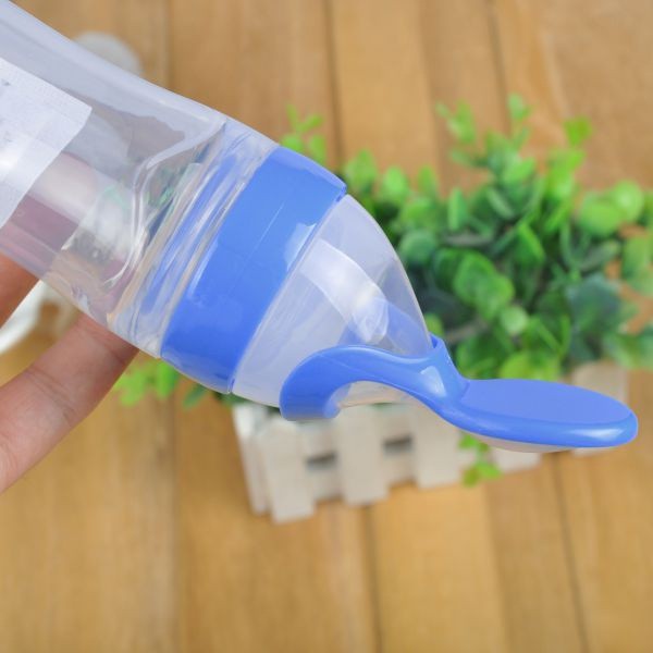 FeedEase™ | Babyflasche mit Dosierlöffel – Sicher & praktisch Brei füttern