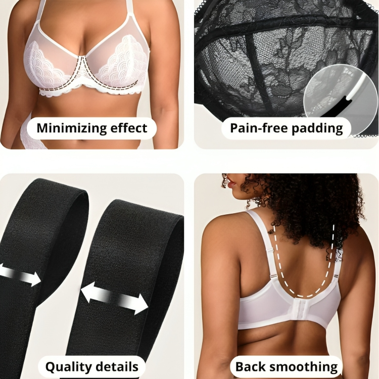2+1 GRATIS | SlimFit™ - Ein BH, der Ihre Brüste sanft verkleinert!