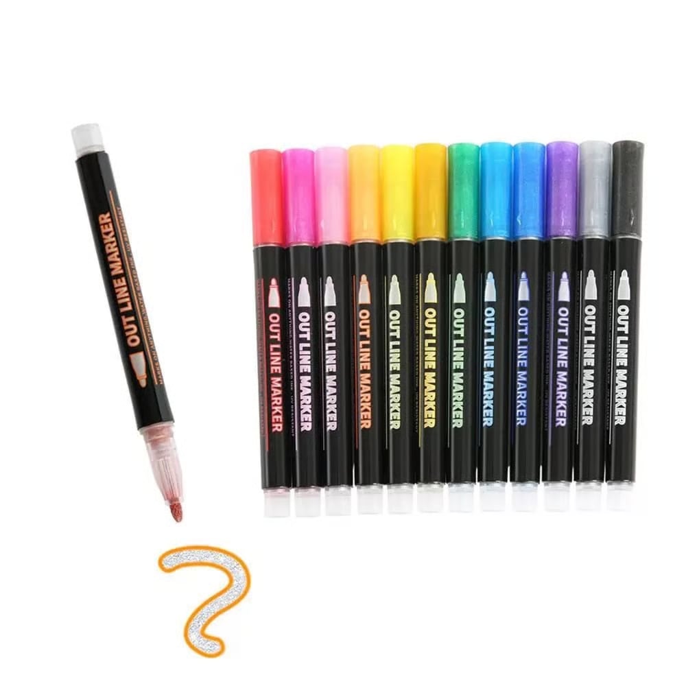 SparkInk™ | Metallic-Marker Set – Kreative Effekte auf jedem Untergrund