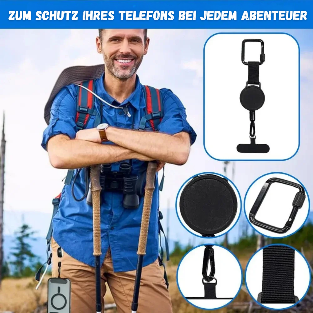 1+1 GRATIS | TetherGuard™ | Einziehbarer Anti-Diebstahl-Telefonhalter