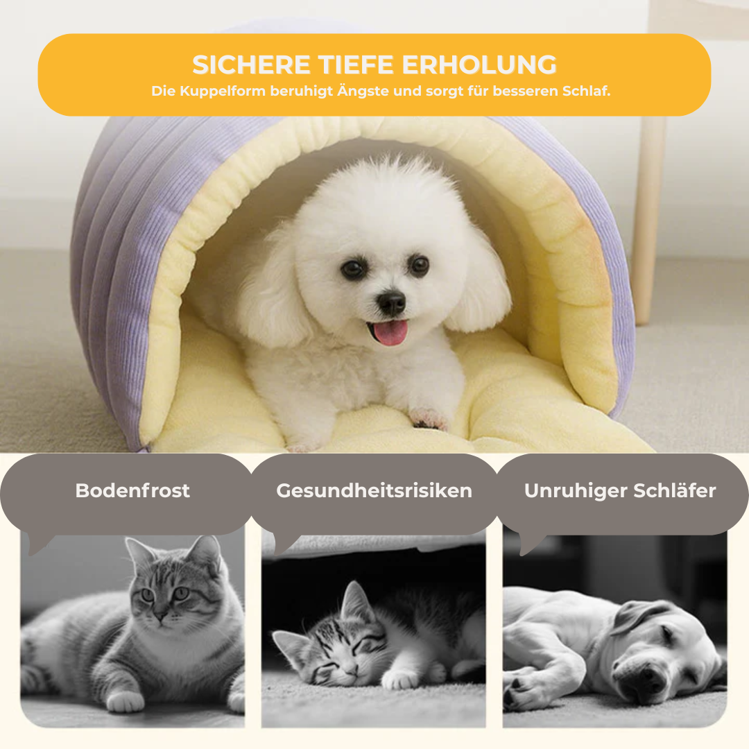 50% RABATT | Felltraum™| Kuschelige Haustierhöhle Deluxe