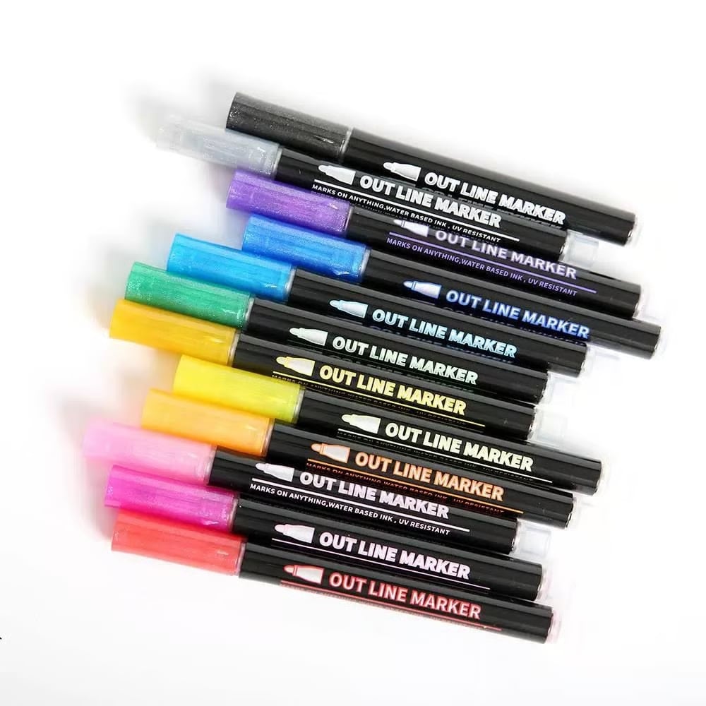 SparkInk™ | Metallic-Marker Set – Kreative Effekte auf jedem Untergrund
