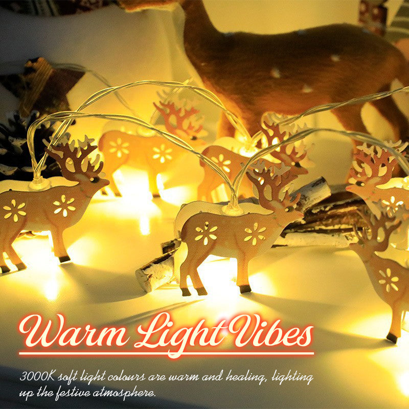 ChristmasGlow™ | Weihnachts LED-Eisen-Dekolichterkette