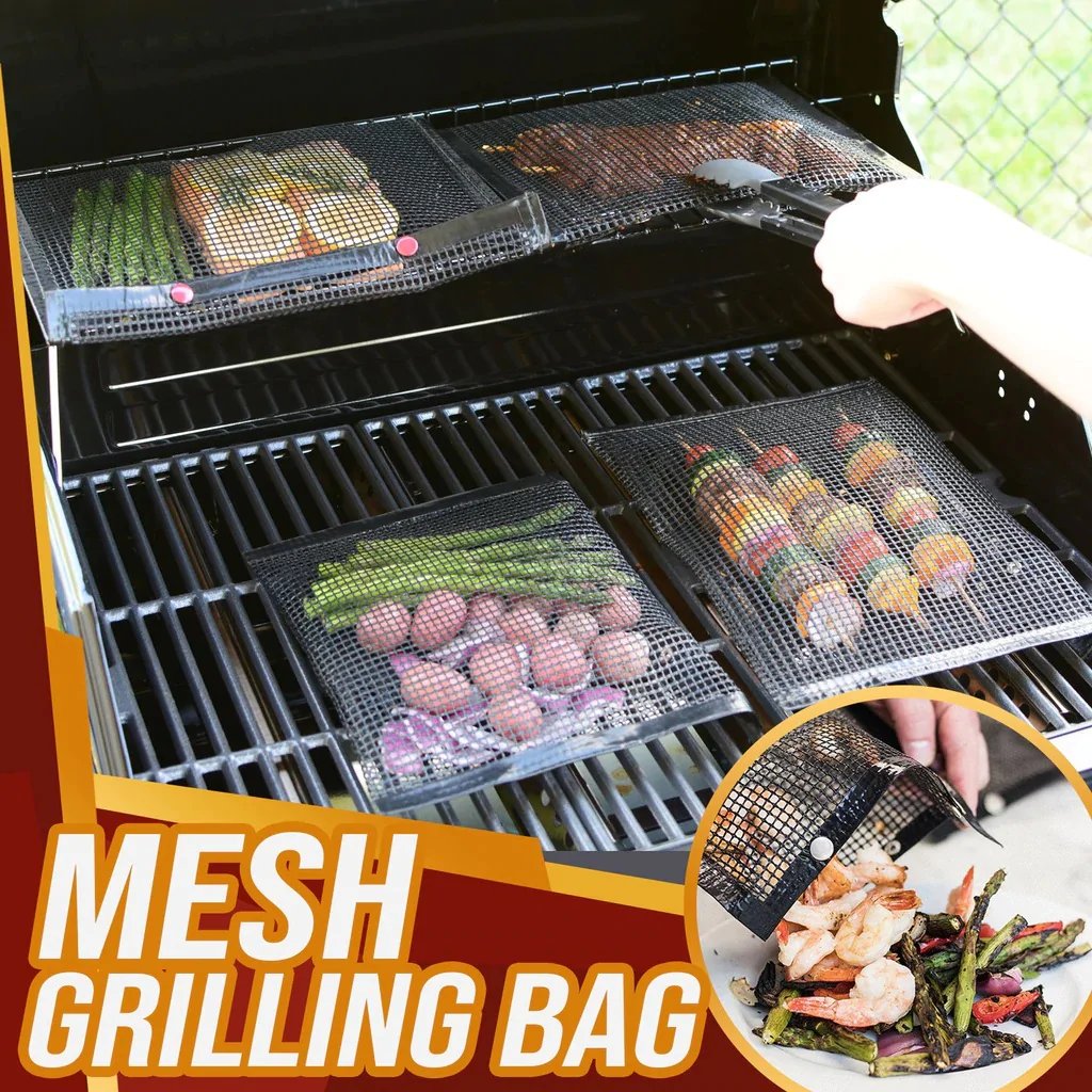 1+1 GRATIS | EasyBBQ™ - Wiederverwendbare BBQ-Mesh-Grilltaschen