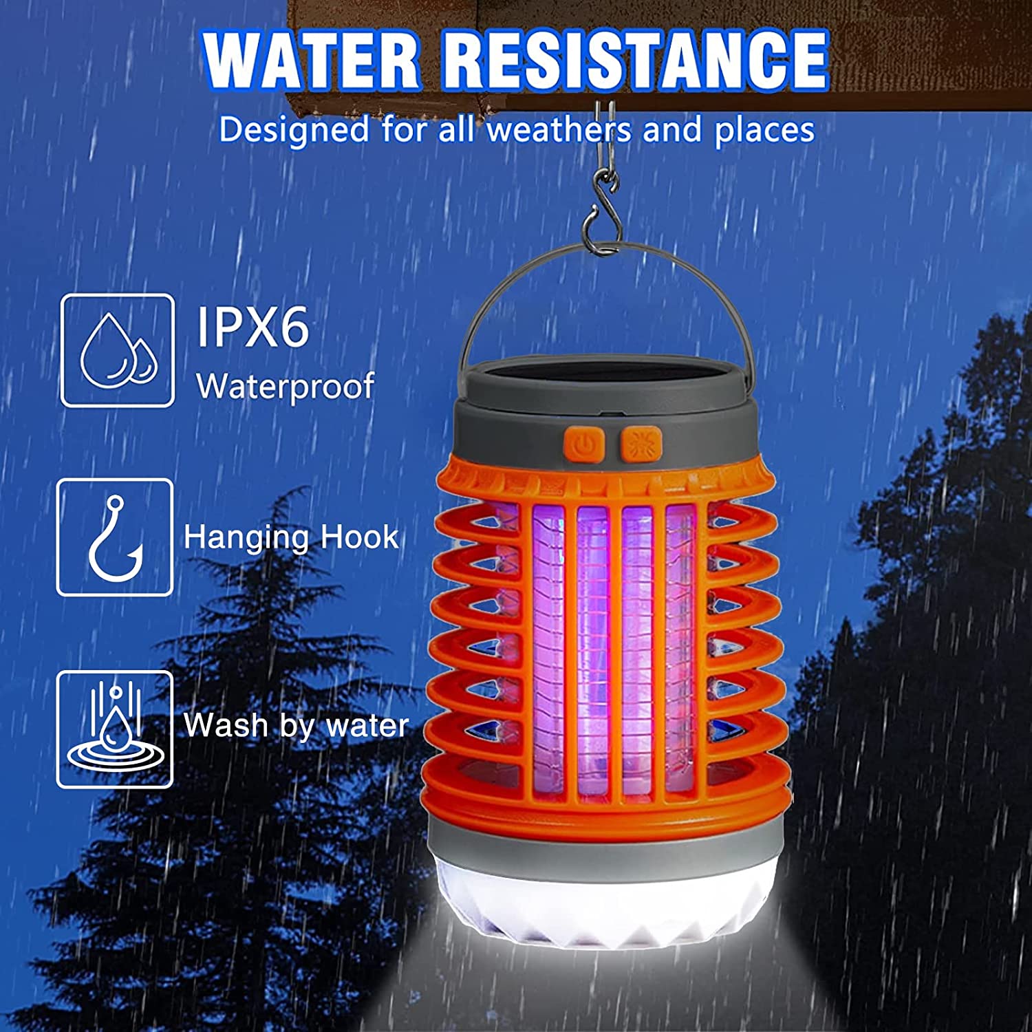 () - MosqKil - Solar Camping Mosquito Killer Lamp - Nie wieder Mücken und Käfer!