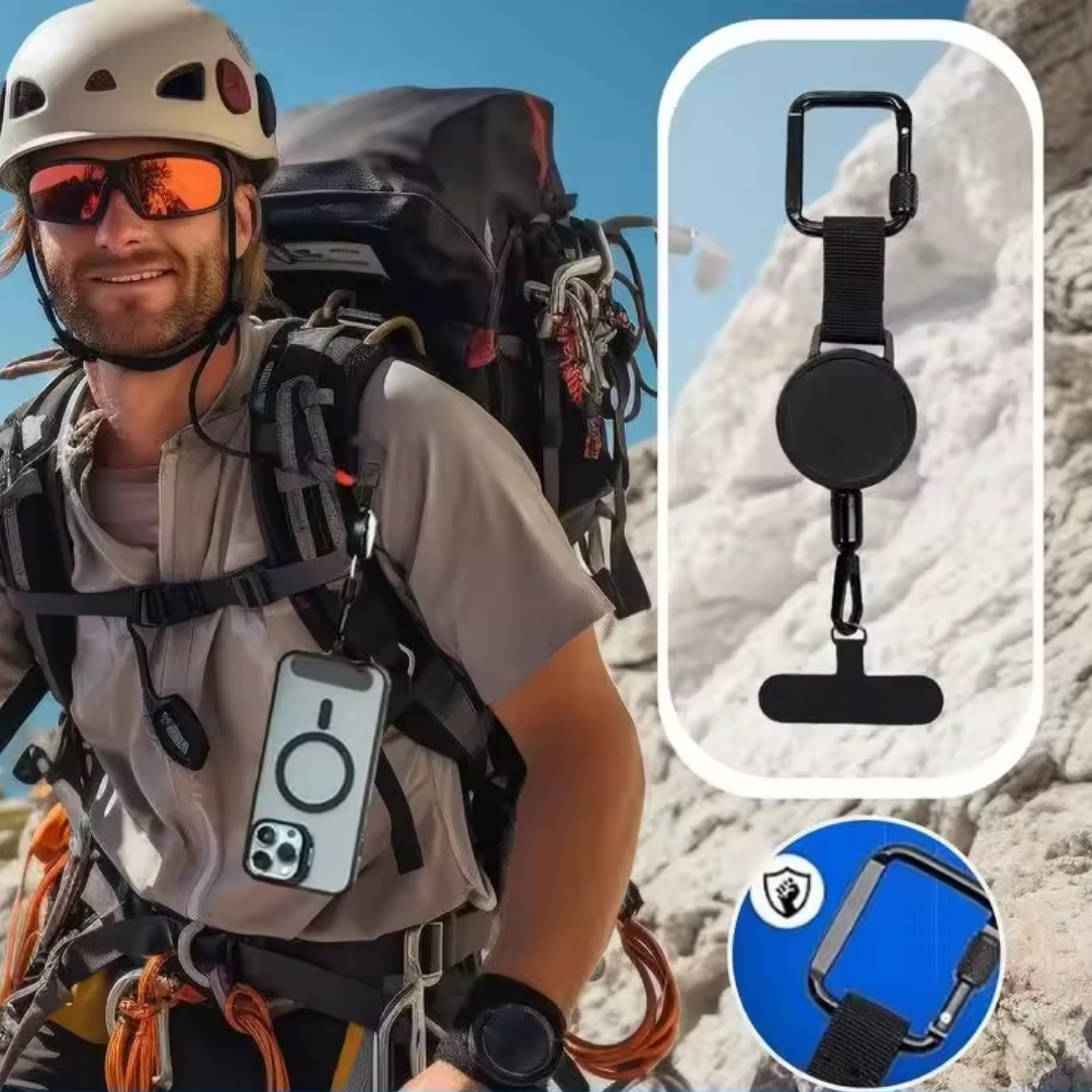 1+1 GRATIS | TetherGuard™ | Einziehbarer Anti-Diebstahl-Telefonhalter