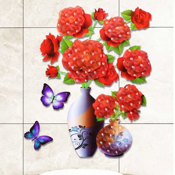 1+2 GRATIS | DecoBloom™ | 3D Vasen-Sticker