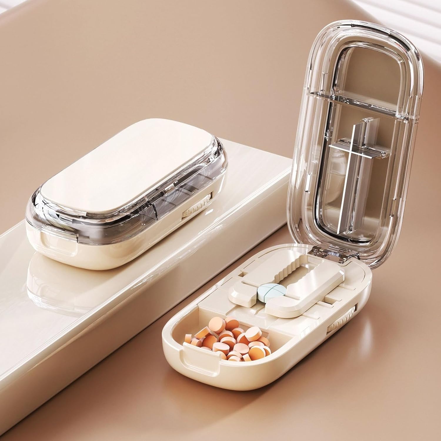 1+1 GRATIS | MedLux™ | 3-in-1 Pillenschneider und Aufbewahrungsbox