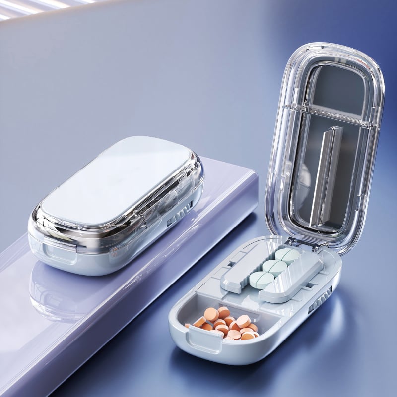 1+1 GRATIS | MedLux™ | 3-in-1 Pillenschneider und Aufbewahrungsbox