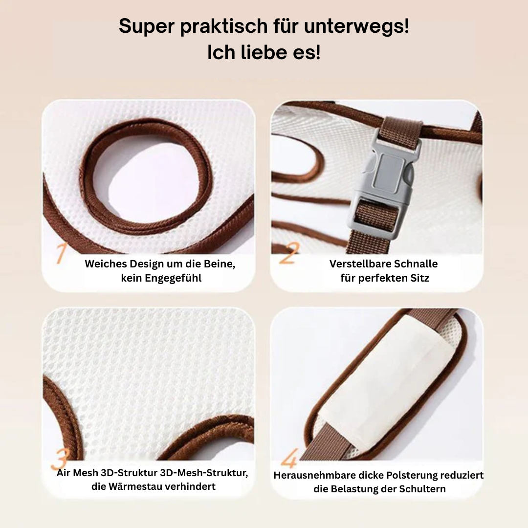 PawVoyage™ | Tragbarer & atmungsaktiver Haustier-Rucksack für stressfreies Reisen