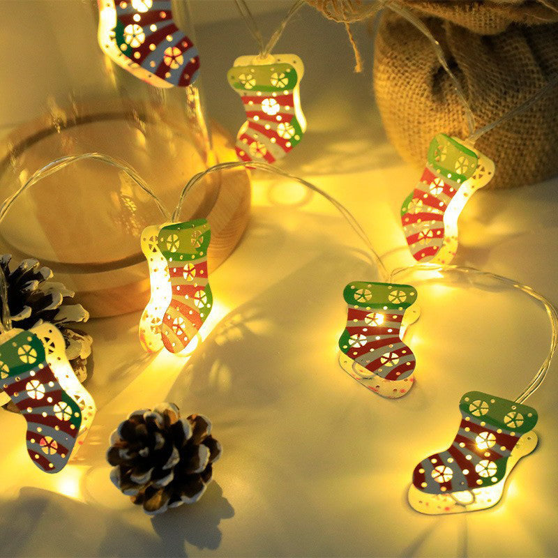 ChristmasGlow™ | Weihnachts LED-Eisen-Dekolichterkette