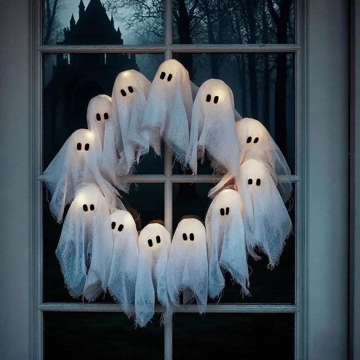 50% Rabatt | GhostsWreath™ | Gruseliges Halloween-Dekor für Türen & Wände