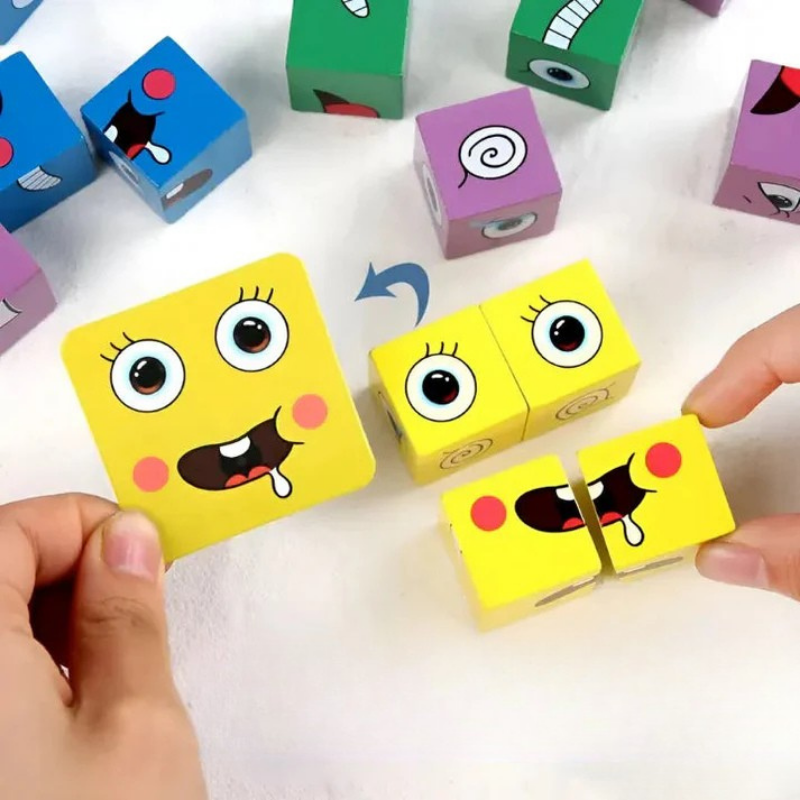 EmojiMatch™ | Emoji Puzzle-Würfel Set