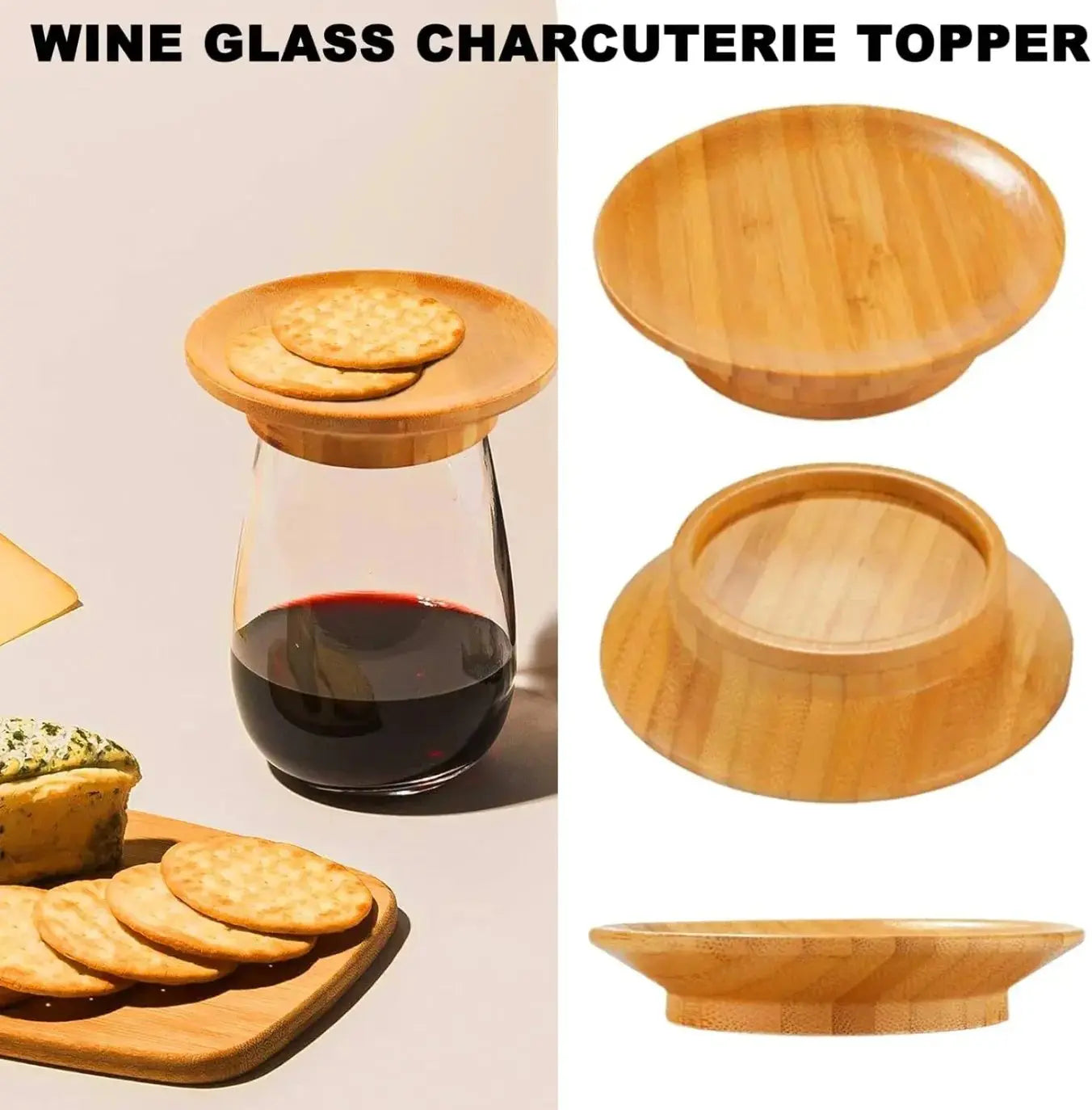 WineEase™ | Weinglas Charcuterie Aufsatz — Für ein exklusives Weinerlebnis