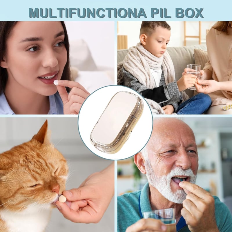 1+1 GRATIS | MedLux™ | 3-in-1 Pillenschneider und Aufbewahrungsbox