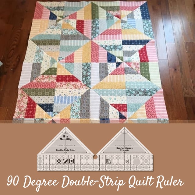 QuiltPro™ | 90-Grad-Doppelstreifen-Nestgröße