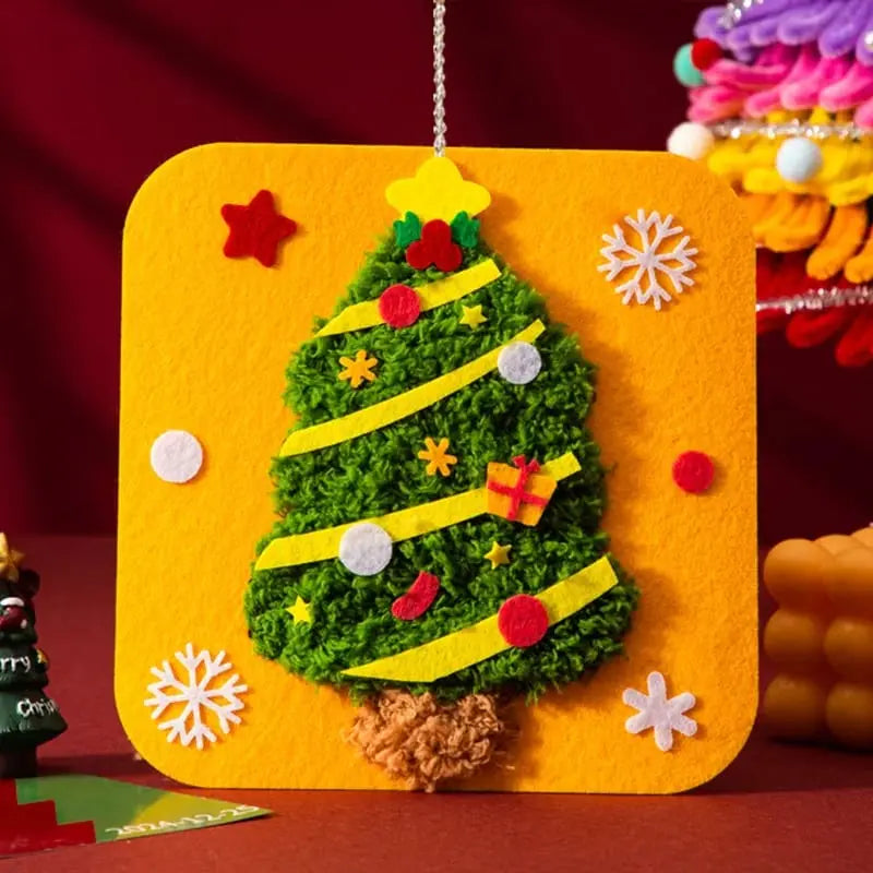 FestiStitch™ | DIY Weihnachtsstickerei-Set — Bastelspaß mit Kindern & Freunden