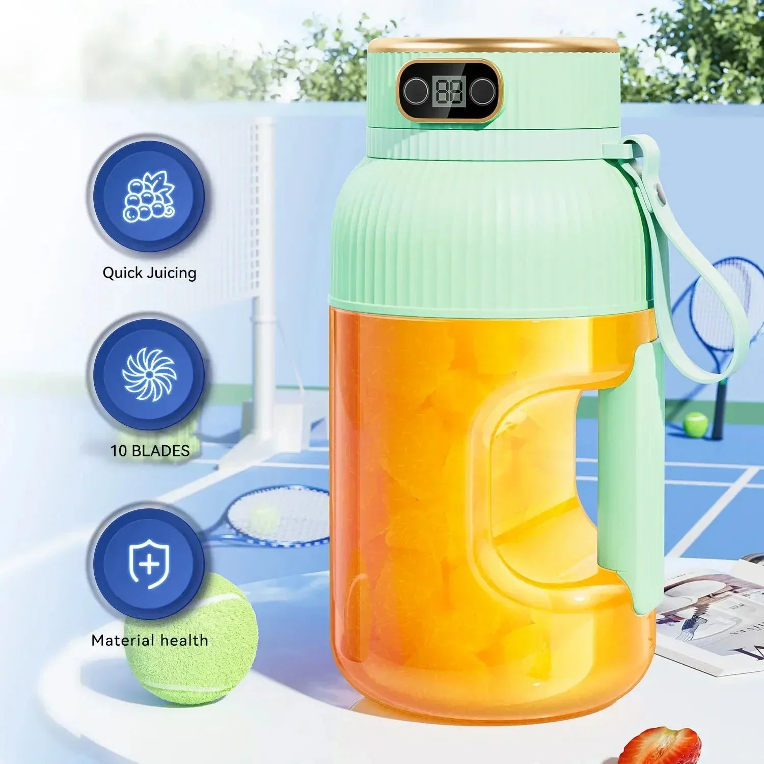 JuicyGo™ | Die multifunktionale, tragbare Saftpresse-Cup für frische Vitamine überall