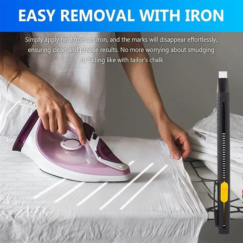 PrecisiMark™ | Hitzelöschbarer Stoffmarker — Kein Chaos Mehr Bei Handarbeiten