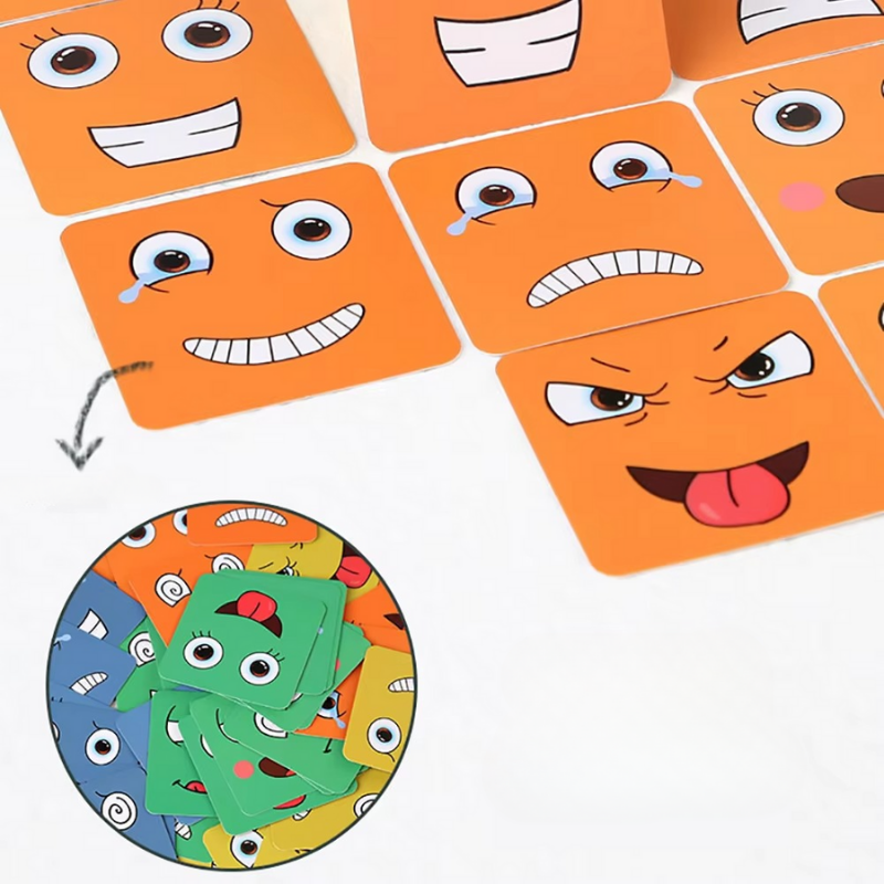 EmojiMatch™ | Emoji Puzzle-Würfel Set