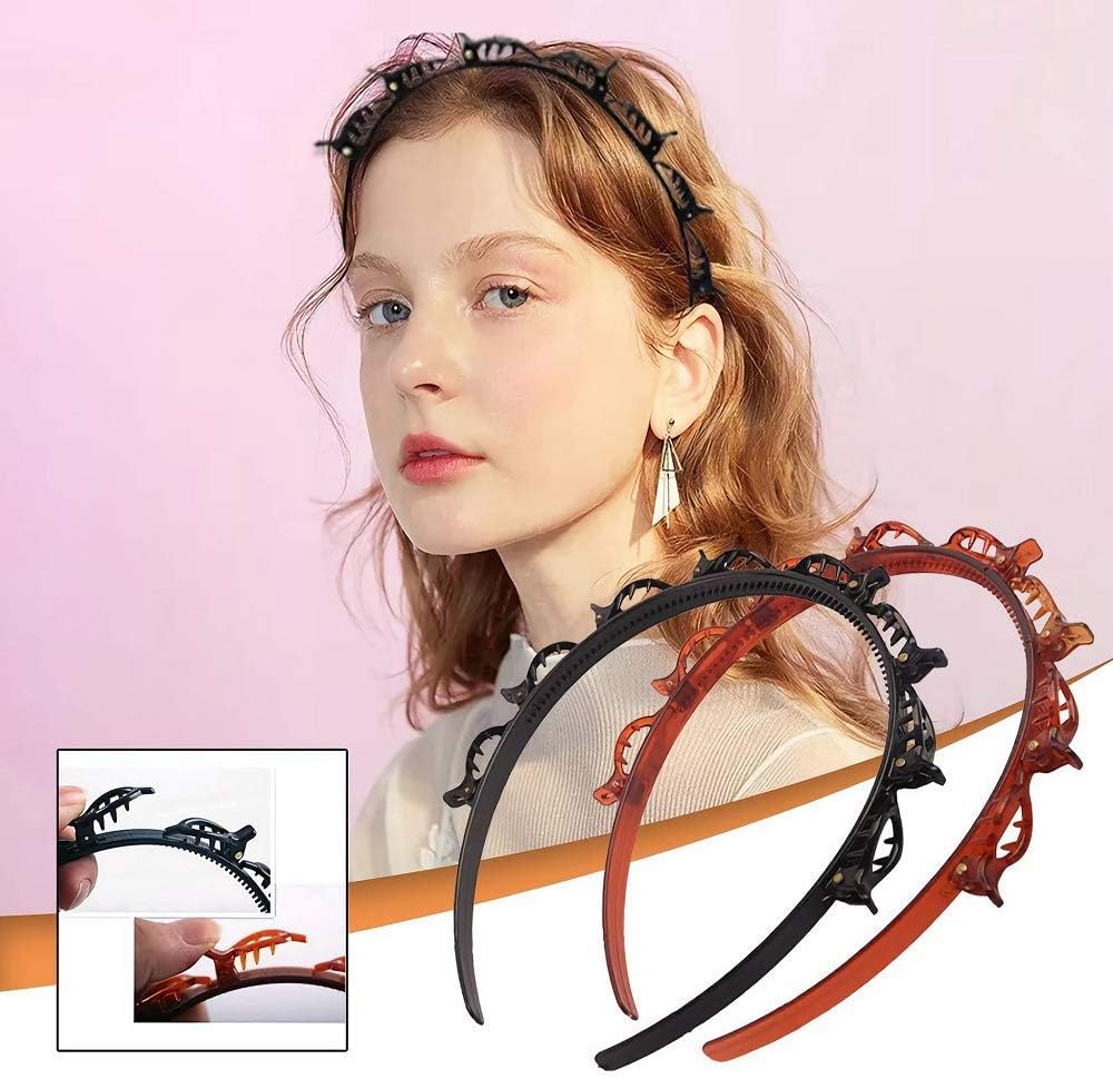 1+3 Gratis | BraidedGlow™ | Geflochtenes Stirnband – Stilvoller Halt mit unsichtbaren Klammern für jeden Tag |