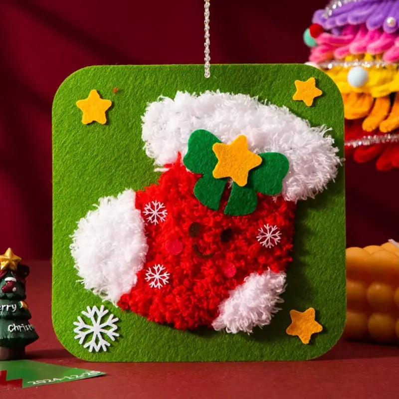 FestiStitch™ | DIY Weihnachtsstickerei-Set — Bastelspaß mit Kindern & Freunden