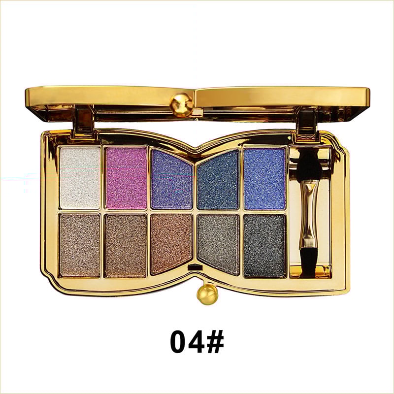 50% Rabatt | ShimmerGlam Pro | 10 Farben Sparkle Shimmer Lidschattenpalette