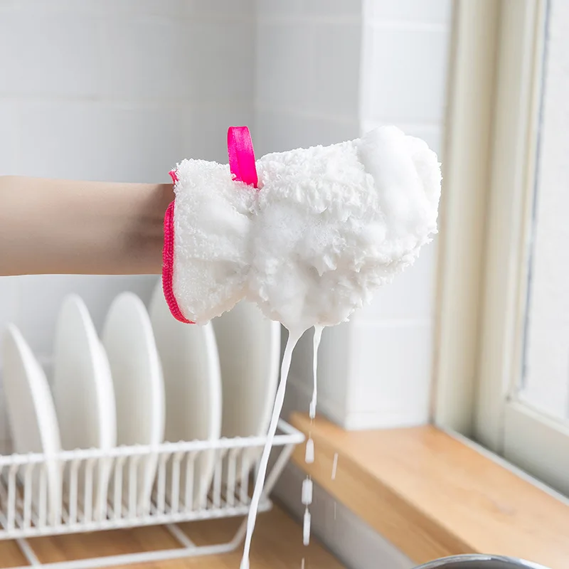 1+1 Gratis | EcoScrub™ | Geschirrspülhandschuh aus Bambusfaser