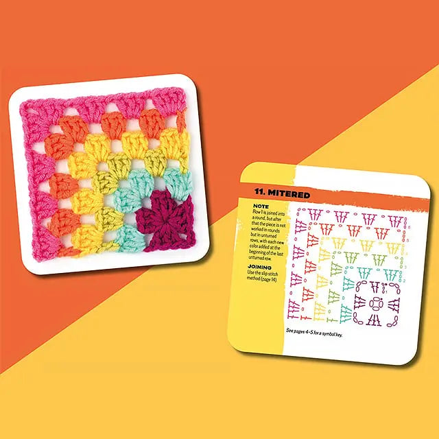 StitchMuse™ | 50 Häkelkarten mit bunten Mustern – Mix & Match für kreative Projekte