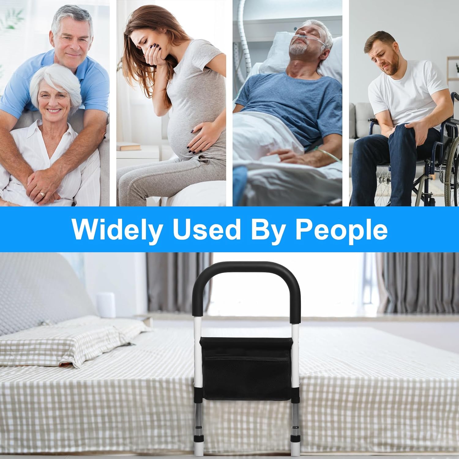 50% Rabatt | BedClip™ | Höhenverstellbar mit rutschfestem Griff & praktischer Aufbewahrungstasche