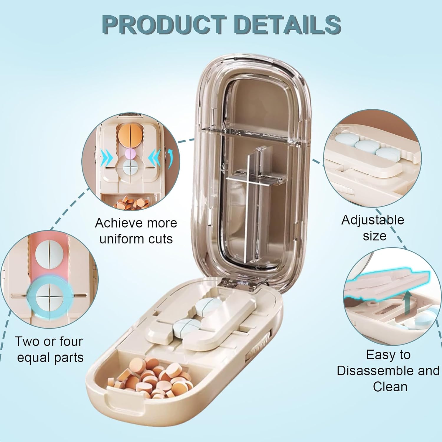 1+1 GRATIS | MedLux™ | 3-in-1 Pillenschneider und Aufbewahrungsbox