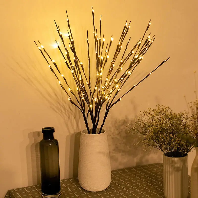 50% Rabatt | DekoBright™ | Batteriebetriebene, Verstellbare LED Zweigdekoration & Lichterkette
