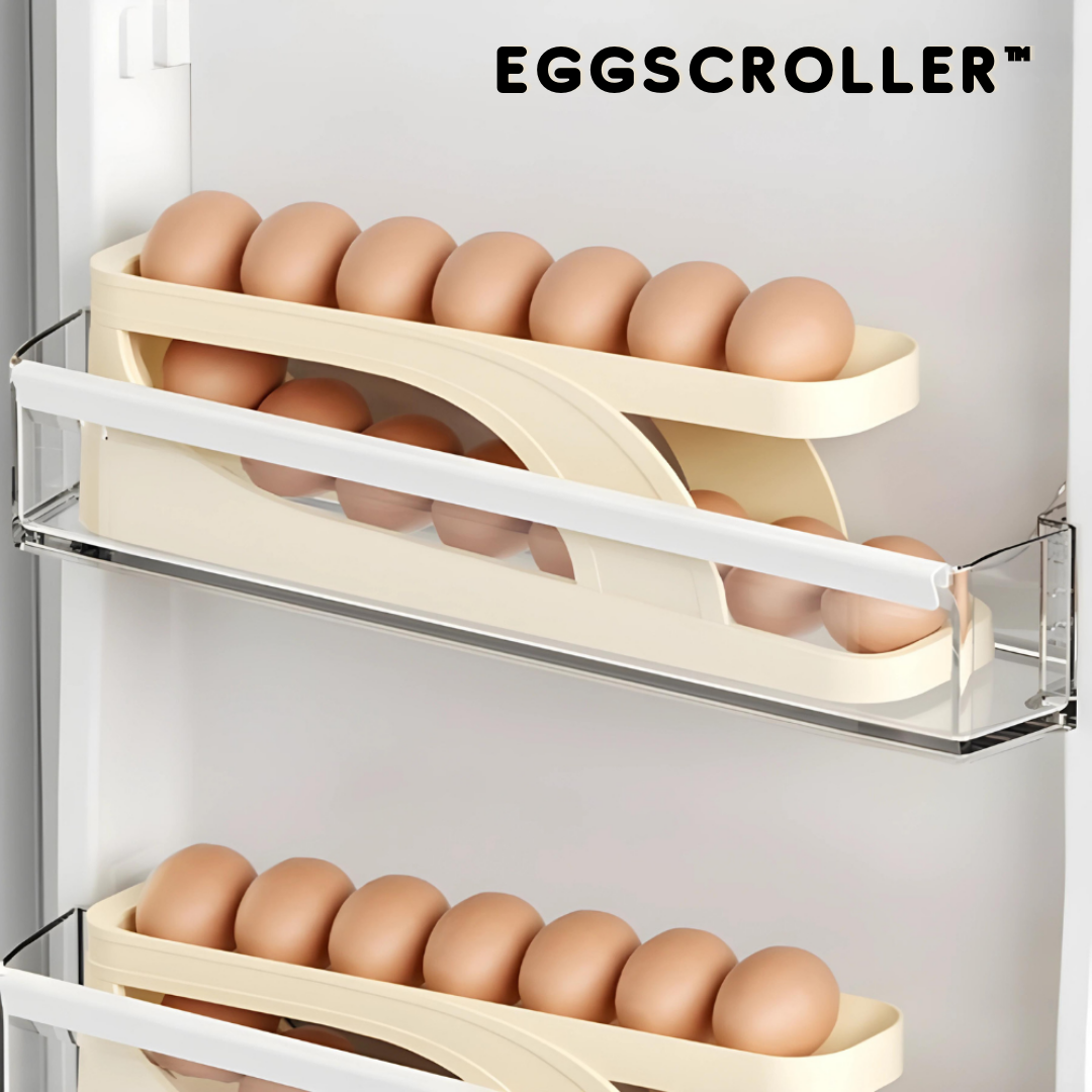 1+1 GRATIS | EggScroller™ | Eier mühelos frisch halten und Ihren Kühlschrank ordentlich behalten